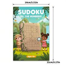 Sudoku Rätselbuch - Spaßige Zahlenspiele mit farbenfrohem Abenteuer-Thema, Logiktraining-Arbeitsbuch zur Stärkung von Konzentration, Problemlösungsfähigkeit und Gehirnkraft