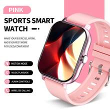 Full Touch Smart Sports Watch, (Answer/Make Calls), Message Reminders, Smart Notifications, More Than 100 Sports Modes, Pedometer/Exercise Tracking, Large 1.83-Inch Watch Face, Remote Camera, 180mAh USB Rechargeable Battery, Smartwatch For Android And IOS Phones, Perfect Gift For Friends, Music Playback Control, Smartwatch For Men And Women, Fitness Tracker, Fashionable Smartwatch - Nhiều màu - Xem 2