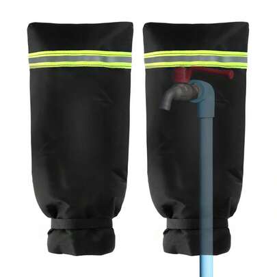 2pcs Outdoor Faucet Covers For Winter Thickened Outside Garden Faucet Socks For Freeze Protection Reusable Insulated Faucet Covers