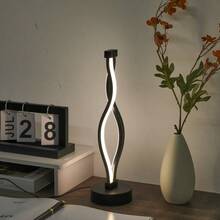 1 Stück minimalistische luxuriöse moderne Tischlampe, USB-betrieben - 3-Farben-Dimmen/Berührung, geeignet für Schlafzimmer, Büro, Café