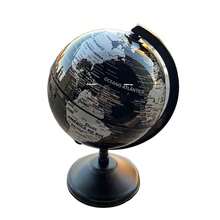 Decorative Plastic Globe World Map - Black - View 3