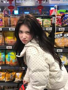 Women's Elegant Thick Loose Collar Padded Jacket, Autumn/Winter - Beige - View 5