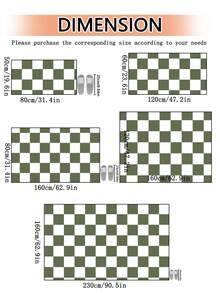 1pc Plush Area Rug, Non-Slip Carpet For Home, Living Room, Bedroom