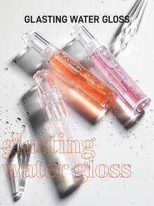 Rom&nd Romand GLASTING WATER GLOSS Shimmering Coloring | Long-Lasting Non-Greasy | Lightweight Lip Gloss,4.3g/0.15oz - #01 SANHO CRUSH - 查看 9