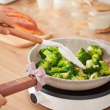 1 件创意蝴蝶锅夹架，硅胶防溢勺架，勺子架，厨房用具架，耐热架