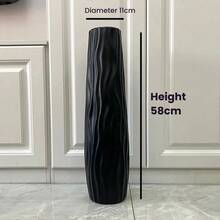 1 chiếc bình nhựa trang trí sàn lớn, bình không vỡ, đồ trang trí nhà sáng tạo, bình cao 22,63 inch, thích hợp để trên sàn, trang trí bàn trong phòng khách, văn phòng tại nhà hiện đại, phòng ngủ, nhà nông trại, tiệc cưới ngày lễ, trang trí nhà cửa, trang trí nhà bếp, trang trí bàn phòng khách - Nhiều màu - Xem 5