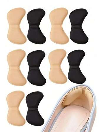 4 piezas de plantillas de espuma suave, almohadillas para talones, pegatinas para pies, almohadillas para pies, adecuadas para almohadillas antidesgaste para talones
