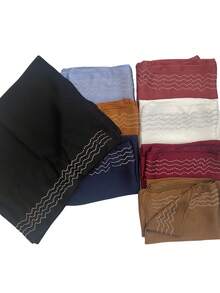 1 Piece Ladies High Quality Solid Color Soft Shimmer Diamond Crepe Crinkle Satin Silk Hijab Scarf Plain Glitter Shiny Muslim Tudung Shawl