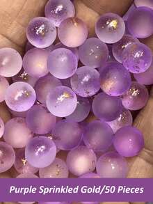 磨砂彩色玻璃珠适用于水族箱——鱼缸装饰、玻璃容器造景、DIY微景观花瓶填充物、水族沙基基质 - 彩色 - 查看 16