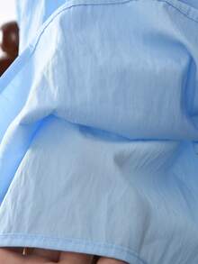 Fall Splice Long Sleeves Love Patch Shirt-Like Dress For Young Girls Spring Turn-Down Collar Fashion Style Clothes Young Girl Casual Wear 3 To 7 Years - Blue - View 7