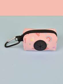 2pcs/1pc Pet Waste Bag Holder/Dog Poop Bag Holder/Pet Storage Bag For Dog Walking, Training, And Cleaning. Features A Durable Carabiner.