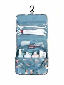 Grand sac de toilette de voyage, sac cosmétique portable à suspendre, sac de rangement cosmétique, sac de rangement pour outils de beauté, sac cosmétique léger, organisateur de maquillage cosmétique, sac de rangement avec séparation humide et sèche - Multicolore - Voir 10