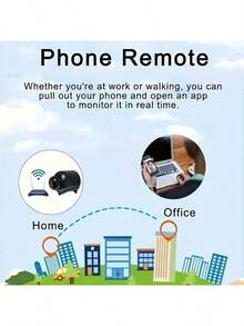 1pc Mini Smart Wireless Security Camera, High-Definition Camera, Support For Wi-Fi, Portable, Motion Detection, Application Control, Multi-User, Audio Alarm, USB Power Supply-No Battery-Very Suitable For Home, Office, Elderly, Children And Pets Monitoring.