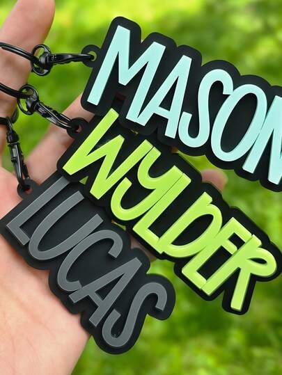 Custom Backpack Keychain Name Tag, Personalized Acrylic Name Keychain, Customized Acrylic Name Tag, Fashionable, Colorful, Cute, Simple, Kawaii, Unique Personalized Customized Gifts, Suitable As Christmas Gifts, Valentine's Day Gifts, DIY Customized Birthday Gifts, Anniversary Gifts, Couple Gifts, Mother's Day Gifts, Wedding Gifts, Bridesmaid Gifts, Party Gifts, New Year Gifts, Best Friend Gifts