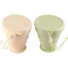 1PCS   Folding Water Cup With Lanyard, Portable Foldable Camping Cup, Portable Foldable Drinking Cup With Lid, Telescopic Cup Suitable For Outdoor Travel And Hiking - Random Color - View 8