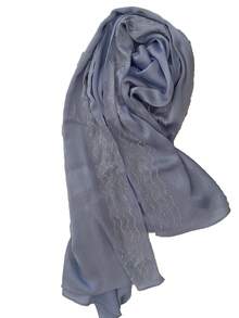 1 Piece Ladies High Quality Solid Color Soft Shimmer Diamond Crepe Crinkle Satin Silk Hijab Scarf Plain Glitter Shiny Muslim Tudung Shawl