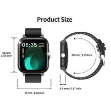 Full Touch Smart Sports Watch, (Answer/Make Calls), Message Reminders, Smart Notifications, More Than 100 Sports Modes, Pedometer/Exercise Tracking, Large 1.83-Inch Watch Face, Remote Camera, 180mAh USB Rechargeable Battery, Smartwatch For Android And IOS Phones, Perfect Gift For Friends, Music Playback Control, Smartwatch For Men And Women, Fitness Tracker, Fashionable Smartwatch - Nhiều màu - Xem 10
