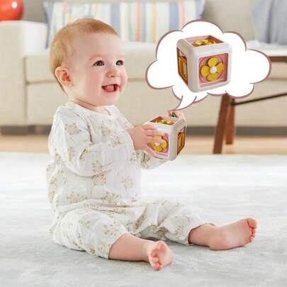 1 Set Children's Hexagon Busy Box Interactive Learning Toy, Colorful Buttons, Levers, Switches, Suitable For Boys And Girls, Christmas Gift, Durable And Fun, Gift Toy (Some Accessory Colors Random)