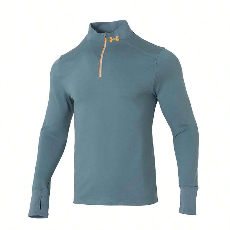 Under Armour 男士长袖T恤，质地柔软，休闲穿着，训练服，日常户外旅行运动上衣 - 藍色 - 查看 1