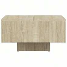 Coffee Table Sonoma Oak 60x60x31.5 Cm Engineered Wood - Brown - View 8