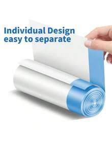 300 pezzi Sacchetti per rifiuti con laccio per cucina, bagno, camera da letto, rinforzati, senza odore, sacchetti per rifiuti monouso, sacchetti per cestini, forniture per la pulizia, uso aziendale, adatti per cucina, soggiorno, bagno, ufficio e hotel