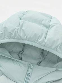 Balabala 儿童连帽羽绒服,保暖冬装,防水防风,舒适保暖 - 粉綠 - 查看 6