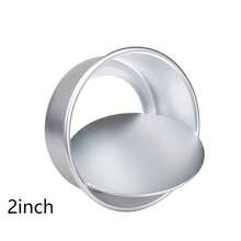 1 包不粘深铝制圆形蛋糕盘，带可拆卸底部，迷你蛋糕盘，圆形铝制蛋糕盘，用于家庭聚会烘烤迷你蛋糕披萨、乳蛋饼（2/4/6/8 英寸） - 彩色 - 查看 8