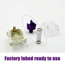 Pro Purple Switches For Mechanical Keyboard,3-Pin/Light Tactile/Pre Lubed/RGB/LED Switches(Pro Purple,36Pcs) - Màu tím - Xem 4