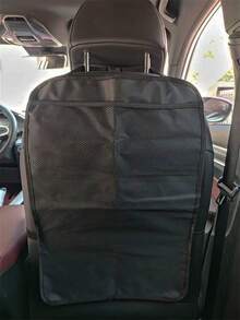 1pc Car Seat Back Kick Mat Anti-Dirt Storage Hanging Bag - A - View 3