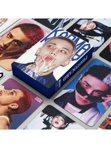 K-Pop 生日礼物交换卡套装（包含展示盒、书签套装、收藏卡、情人节礼物、小礼物、热门粉丝应援卡、收藏卡、新款贺卡、卡片展示套装）