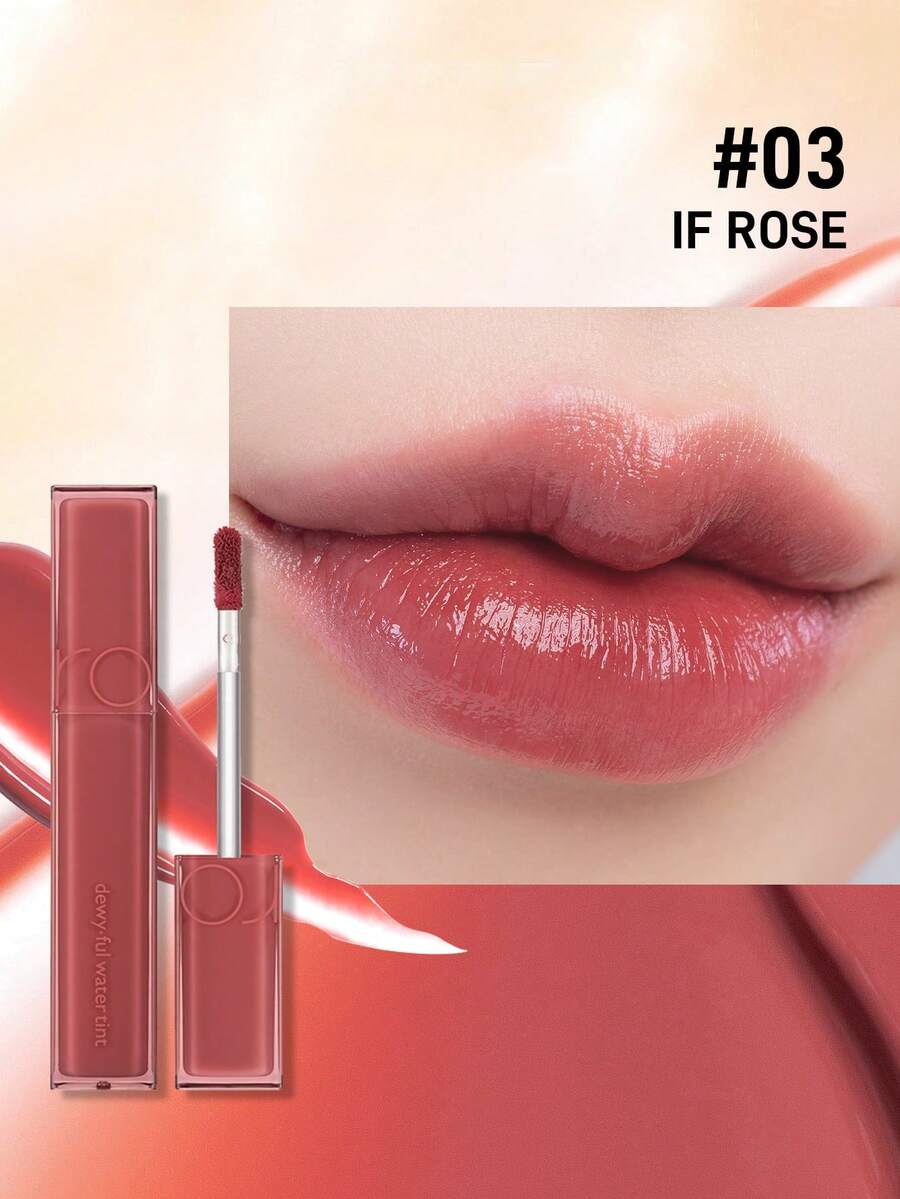 Rom&nd Tinte de agua con efecto humectante Romand Dewy-Ful, puro en color, resistente al agua y de larga duración sin ser pegajoso, 5g/0.17oz - 03 si rosa - Ver 1