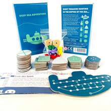 STARTUPS+MOVING WILD+SCOUT+DEEP SEA ADVENTURE|2-6 名玩家|20-40 分钟|4 合 1 社交互动棋盘游戏套装，适合多人派对、家庭聚会、团队建设和生日礼物 - 多色 - 查看 10