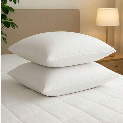 Lovella 2 Packs Silicone Pillow 800 G | 50x70 Cm | Ultimate Sleep Comfort | Soft And Breathable | Made In Turkey