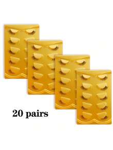 5-20 pares de pestañas naturales para gatos, mechones de pestañas naturales, mechones de pestañas resistentes al agua, pestañas de aspecto natural, pestañas naturales, pestañas de ojo de gato, suministros para extensiones de pestañas., pestañas traseras, pestañas de cuerno 3 / 4 pestañas se pueden reutilizar. - Negro - Ver 12