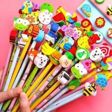 Cartoon Cute Pencil With Eraser, Creative Children's Pencil, Elementary Student Writing Pen, Student Creative Gift - Multicolor - View 3