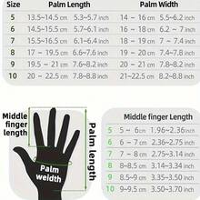 1 Pair Black Soccer Goalkeeper Gloves, Adult Professional Non-Slip Goalie Gloves - Black - View 4