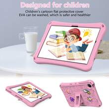 Durable Drop-Proof EVA Tablet Case With Stand Compatible With IPad Redmi For Galaxy Tab A9/A7 Lite/A 8.0/A11/A11 Plus/A9 Plus/Redmi Pad SE 11/IPad A16 11-Inch) (Tablet Not Included) - Pink - View 2