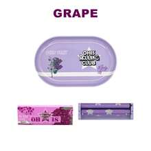 可爱迷你吸烟配件套装，包含 13*8 厘米迷你烟盘、78 毫米塑料卷烟器、78 毫米卷烟纸（2 张），适合派对、旅行、朋友礼物、万圣节、圣诞节等场合携带 - 彩色 - 查看 10