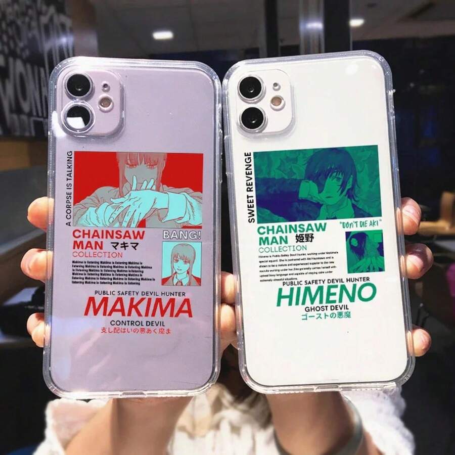 Custodia per iPhone, custodia per telefono con motivo anime per iPhone 15 14 13 12 11 Pro Max X Xs Max XR SE 2020 8 7 Plus, cover morbida e trasparente