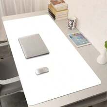 1 peça de protetor de mesa com proteção para os olhos. Pode ser usado como um protetor de escritório, mouse pad grande, protetor de mesa para laptop, bloco de escrita à prova d'água para escritório e casa, e protetor de mesa para alunos do ensino fundamental e médio. É resistente à água, óleo e manchas, resistente ao desgaste e possui um design moderno, tornando-o perfeito para decoração de casa e presentes de Natal.