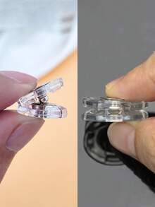 5/10 Set Of Ultra Clear Invisible Buttons - Fixed, Invisible Buttons For Sweaters And Shirts, Anti-Exposure Design, Transparent Snaps Invisible Snaps Plastic Buttons Clothing Accessories, Clothing Accessories, Kids Clothing Buttons, Clothing Accessories, Buttons, Shirt Button Sets, Sewing Accessories, Buttons, Clothing Buttons, Travel Necessities