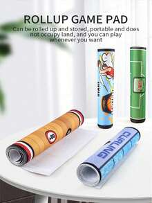 Juego de batalla interior para niños, alfombra de juego, juguetes deportivos para 2 jugadores. Juguetes de golf, fútbol, bolos, curling. Interacción entre padres e hijos. Algunos accesorios pequeños de color aleatorio. Regalo para niños y niñas, vuelta al colegio