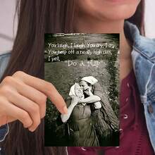 1pc Humorous Birthday Greeting Card With Envelope, 12cm X 18cm - Funny "Do A Flip" Design, Perfect For Friends & Family, Unique Thank You Or Friendship Celebration Card, High-Quality Paper Material, Birthday Party Decorations - 1pc - 查看 4