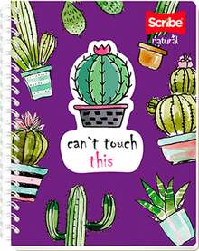 Scribe, NATURAL, Cuaderno Francés Espiral Doble de Pasta Semi Rígida, Cuadro C.de Hojas (Diseño de Portada Aleatoria) - 1 - Ver 8