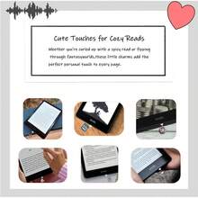 Dust Plug Charms For Kindle, Book Lover Theme Kindle E-Reader Accessories Charm,Cute Type C/USB C Dust Plug,Gift For Book Lover Readers - Kiểu-3 - Xem 5