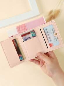 蝴蝶印花简约三折钱包，小众多功能零钱包，卡包 - 均碼 - 查看 4