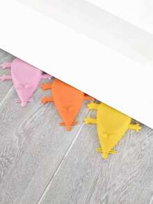 1 Stück mausförmiger Silikon Baby Türstopper, Kindersicherheits Türstopper Kissen - süßer Cartoon Gummi Türstopper mit rutschfestem Design, verhindert Fingerklemmen, Wohnaccessoire