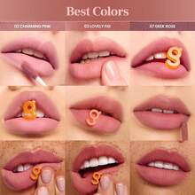 Colorgram NUDE BLUR TINT  | Soft Velvet Matte Lip Stain & Cheek Tint | Lightweight Blurring Tint For A Smooth & Airbrushed Finish | 24H Hydration, Long-Lasting & Non-Sticky Formula - 03 LOVELY FIG - 可愛的豬 - 查看 6