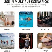 para Natacion Secado, Poncho de Surf con apucha Microfibra, Toalla para Natacion 110 X90cm Poncho Toalla Cambiarse para Mujeres y Hombre, Playa Surf y Natacin A - C - Ver 8