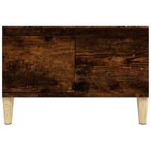 Coffee Table Smoked Oak 55x55x36.5 Cm Engineered Wood - Brown - View 8